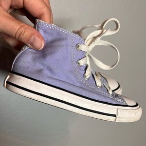Converse High Top Sneakers Toddler Kids Youth Light Purple Size 9